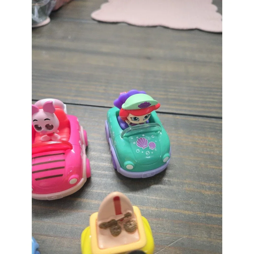 DISNEY DOORABLES LET'S GO ROAD TRIP VEHICLES Figure Lot Cinderella Lilo Ariel +